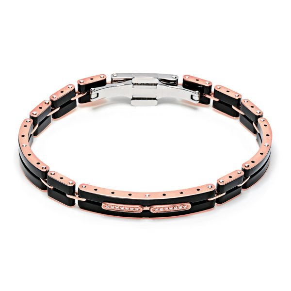 Rose goldceramic bracelet Mosaiko business Baraka Italian luxury jewellery for man Safijen Pfaeffikon SZ