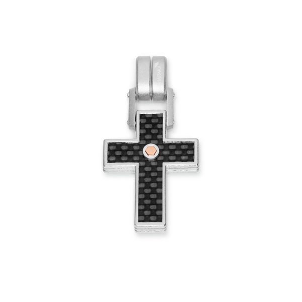 Carbon fiber pendant cross for man luxury jewellery